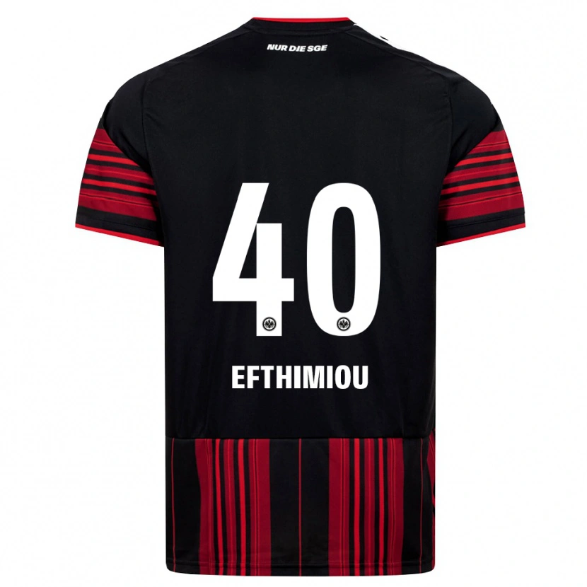 Danxen Kinder Sissis Efthimiou #40 Schwarz Rot Weiß Heimtrikot Trikot 2026/27 T-Shirt Schweiz