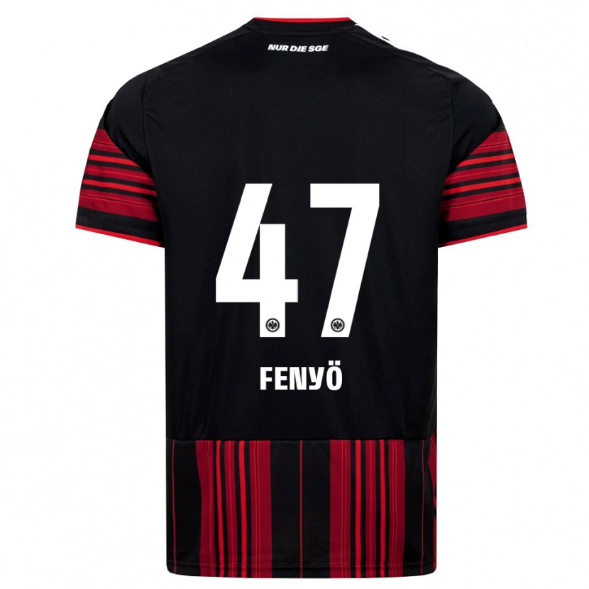 Danxen Kinder Noah Fenyö #47 Schwarz Rot Weiß Heimtrikot Trikot 2026/27 T-Shirt Schweiz