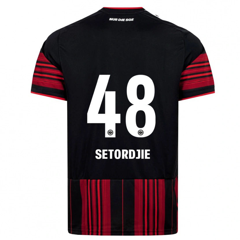 Danxen Kinder Lawrence Setordjie #48 Schwarz Rot Weiß Heimtrikot Trikot 2026/27 T-Shirt Schweiz