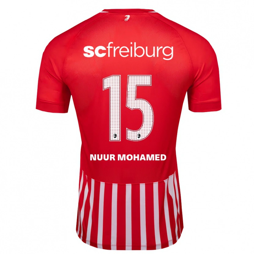 Danxen Kinder Billal Mohamed #15 Rot Weiß Schwarz Heimtrikot Trikot 2026/27 T-Shirt Schweiz