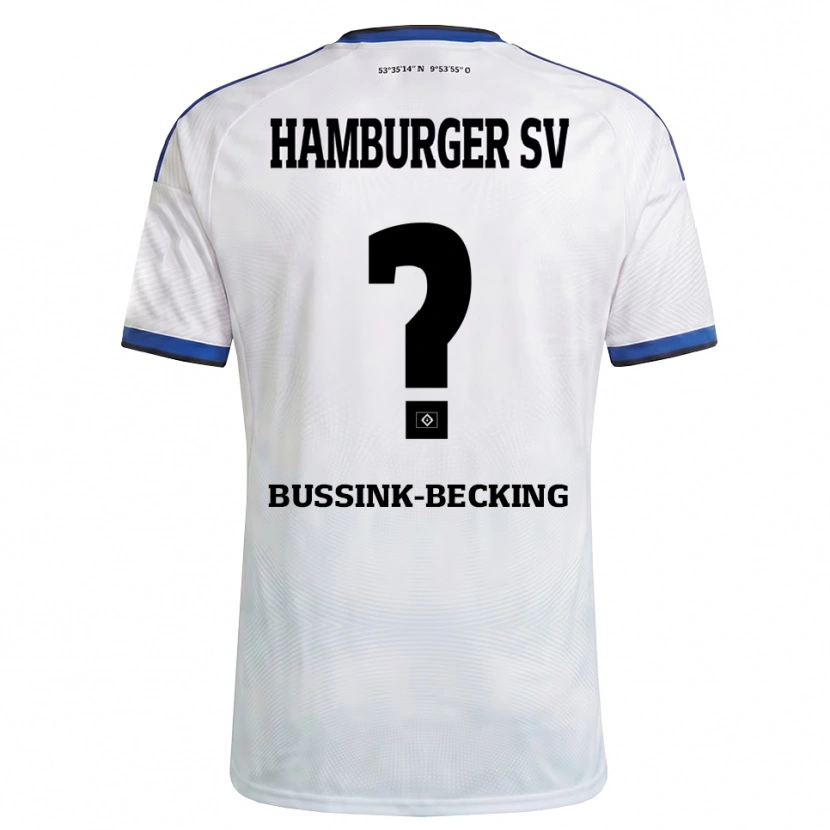 Danxen Kinder Piet-Luis Bussink-Becking #0 Weiß Schwarz Blau Heimtrikot Trikot 2026/27 T-Shirt Schweiz
