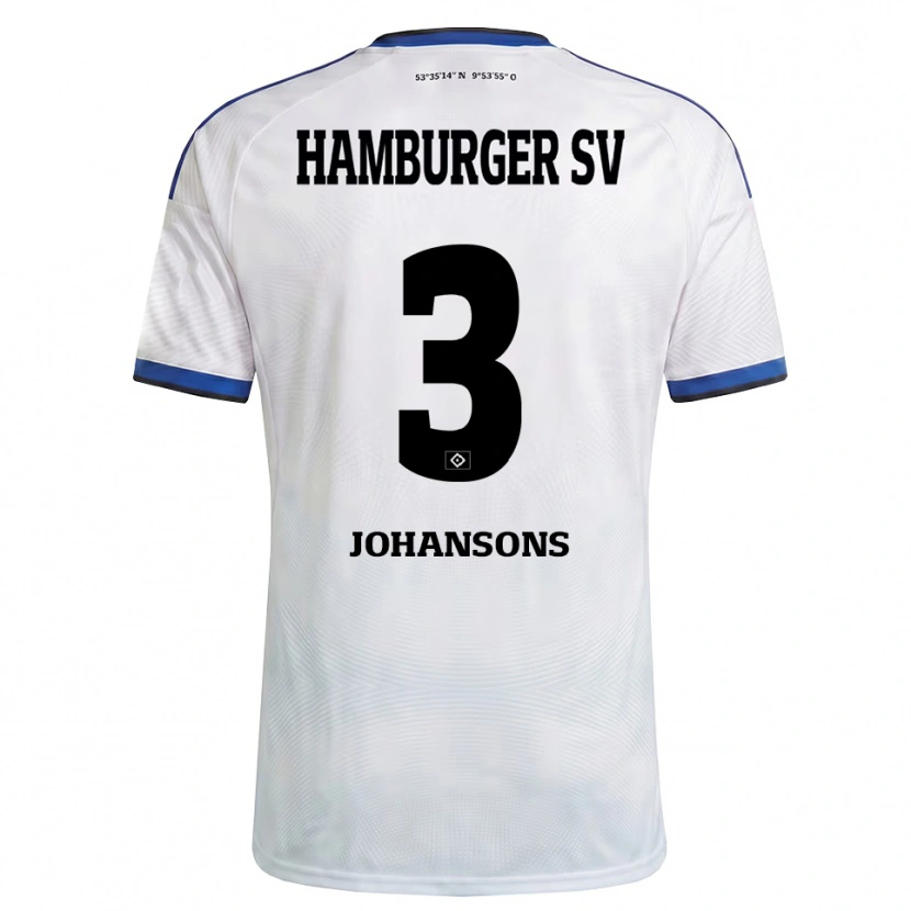 Danxen Kinder Paul Johansons #3 Weiß Schwarz Blau Heimtrikot Trikot 2026/27 T-Shirt Schweiz