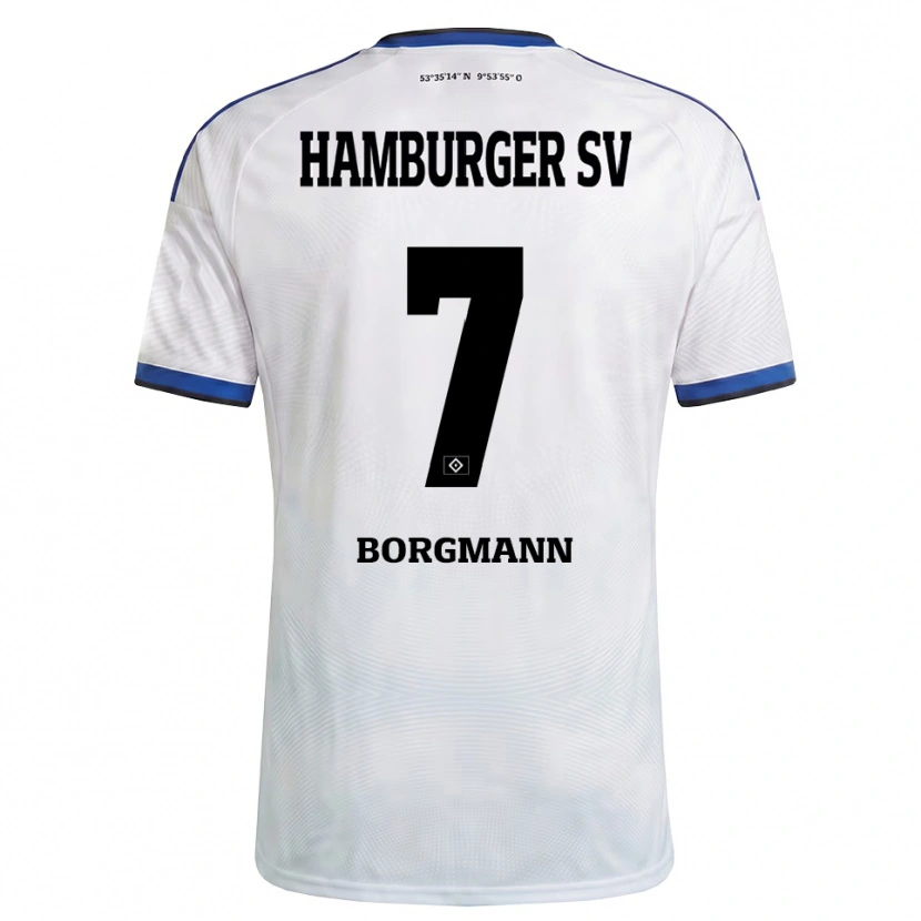 Danxen Kinder Marcus Borgmann #7 Weiß Schwarz Blau Heimtrikot Trikot 2026/27 T-Shirt Schweiz