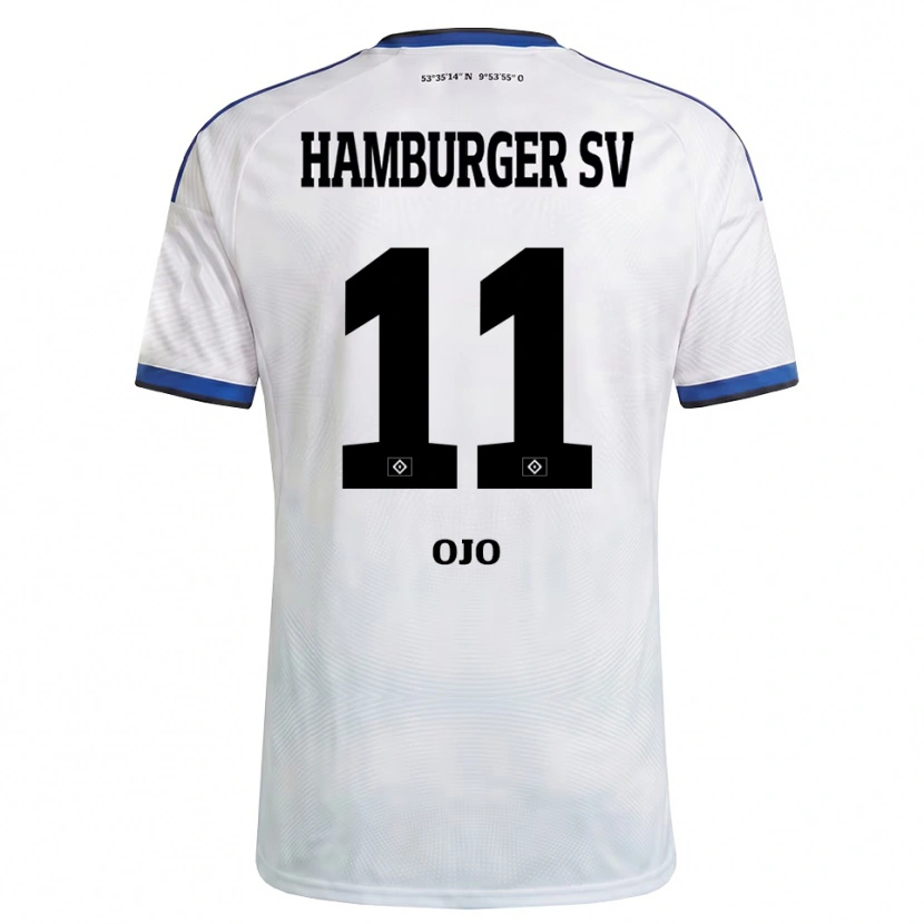 Danxen Kinder Kelvin Ojo #11 Weiß Schwarz Blau Heimtrikot Trikot 2026/27 T-Shirt Schweiz