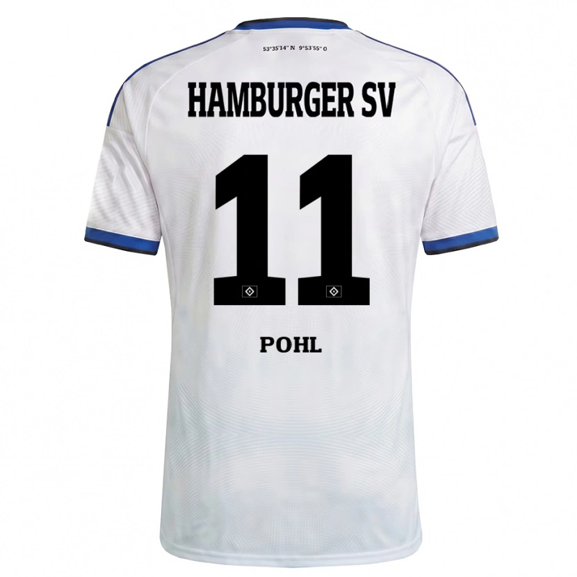 Danxen Kinder Jannik Pohl #11 Weiß Schwarz Blau Heimtrikot Trikot 2026/27 T-Shirt Schweiz