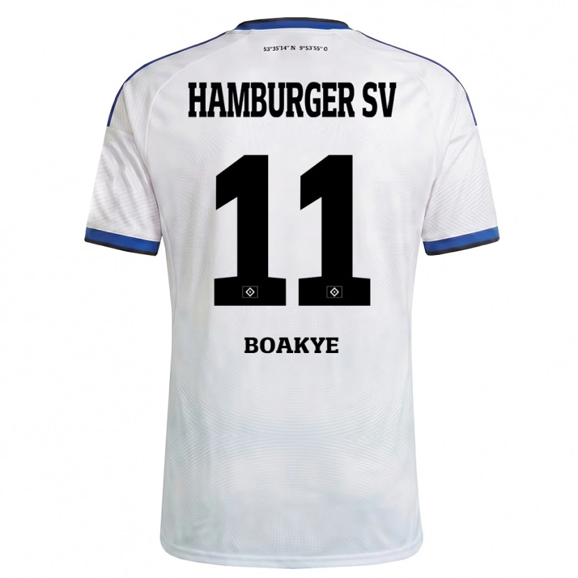 Danxen Kinder Maurice Boakye #11 Weiß Schwarz Blau Heimtrikot Trikot 2026/27 T-Shirt Schweiz