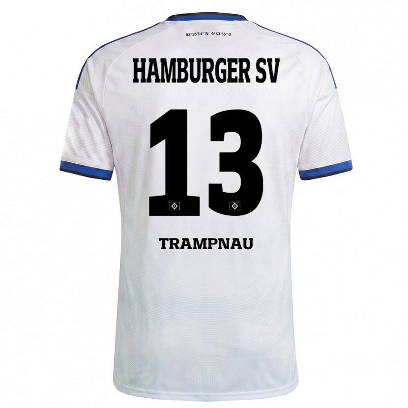 Danxen Kinder Hannes Trampnau #13 Weiß Schwarz Blau Heimtrikot Trikot 2026/27 T-Shirt Schweiz