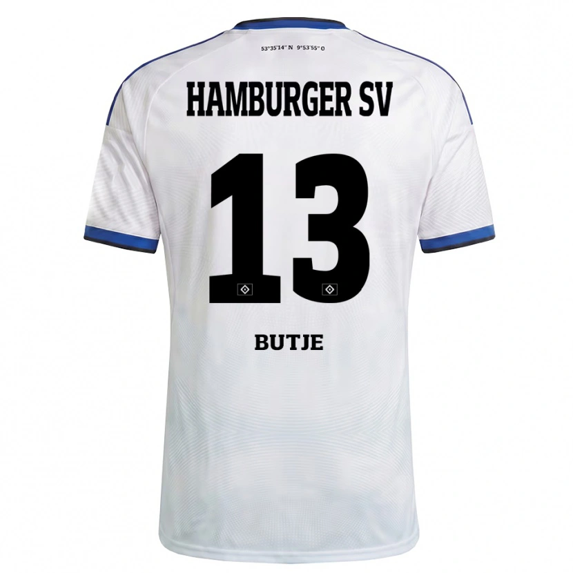 Danxen Kinder Sophie Bütje #13 Weiß Schwarz Blau Heimtrikot Trikot 2026/27 T-Shirt Schweiz