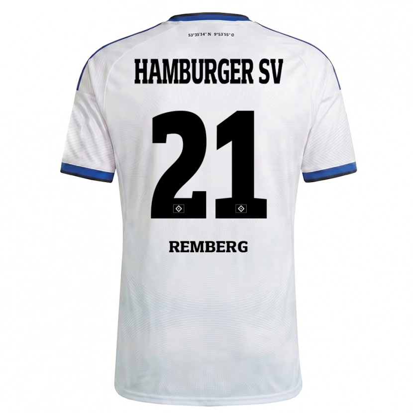 Danxen Kinder Nicolai Remberg #21 Weiß Schwarz Blau Heimtrikot Trikot 2026/27 T-Shirt Schweiz