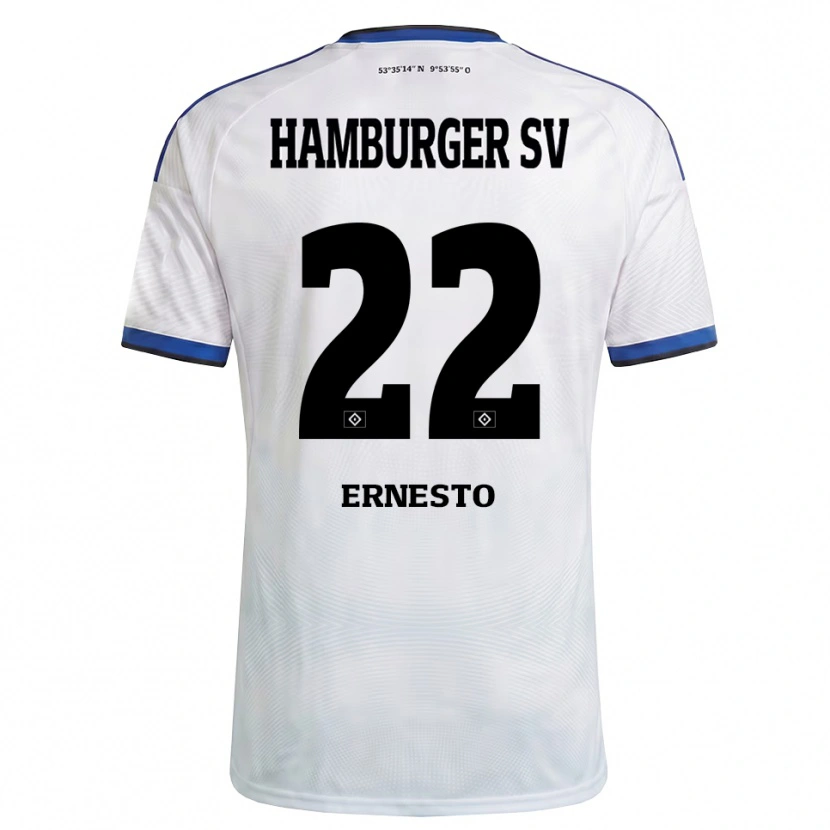 Danxen Kinder Jorge Ernesto #22 Weiß Schwarz Blau Heimtrikot Trikot 2026/27 T-Shirt Schweiz
