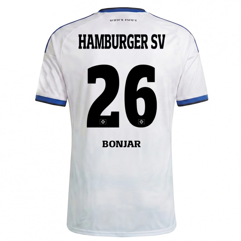 Danxen Kinder Amir Bonjar #26 Weiß Schwarz Blau Heimtrikot Trikot 2026/27 T-Shirt Schweiz
