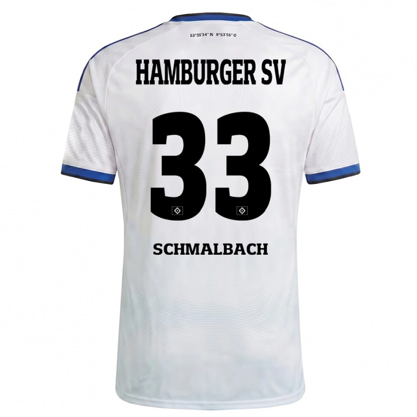 Danxen Kinder Sebastian Schmalbach #33 Weiß Schwarz Blau Heimtrikot Trikot 2026/27 T-Shirt Schweiz