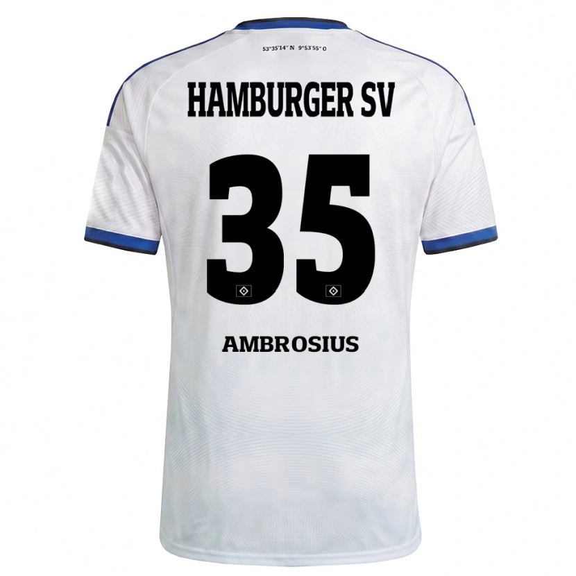 Danxen Kinder Stephan Ambrosius #35 Weiß Schwarz Blau Heimtrikot Trikot 2026/27 T-Shirt Schweiz