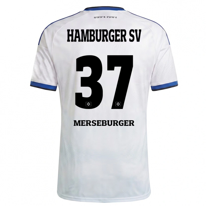 Danxen Kinder Dominik Merseburger #37 Weiß Schwarz Blau Heimtrikot Trikot 2026/27 T-Shirt Schweiz