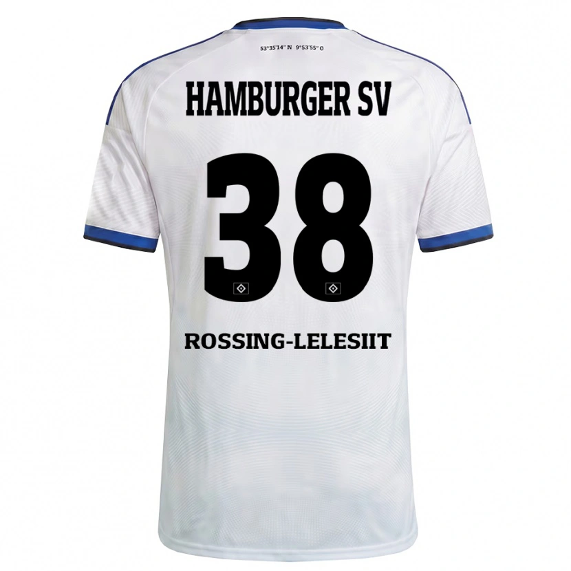 Danxen Kinder Alexander Røssing-Lelesiit #38 Weiß Schwarz Blau Heimtrikot Trikot 2026/27 T-Shirt Schweiz