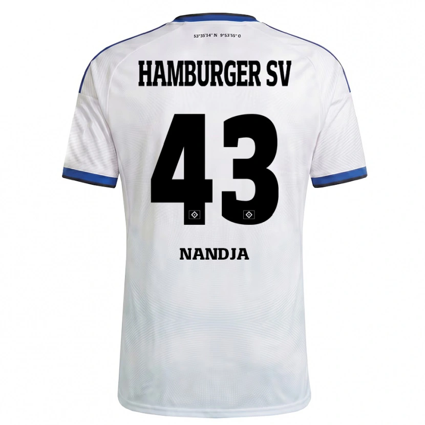 Danxen Kinder Shafiq Nandja #43 Weiß Schwarz Blau Heimtrikot Trikot 2026/27 T-Shirt Schweiz