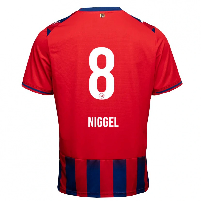 Danxen Kinder Henrik Niggel #8 Königsblau Weiß Rot Heimtrikot Trikot 2026/27 T-Shirt Schweiz
