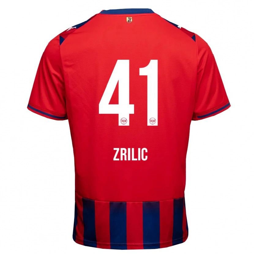 Danxen Kinder Marko Zrilić #41 Königsblau Weiß Rot Heimtrikot Trikot 2026/27 T-Shirt Schweiz