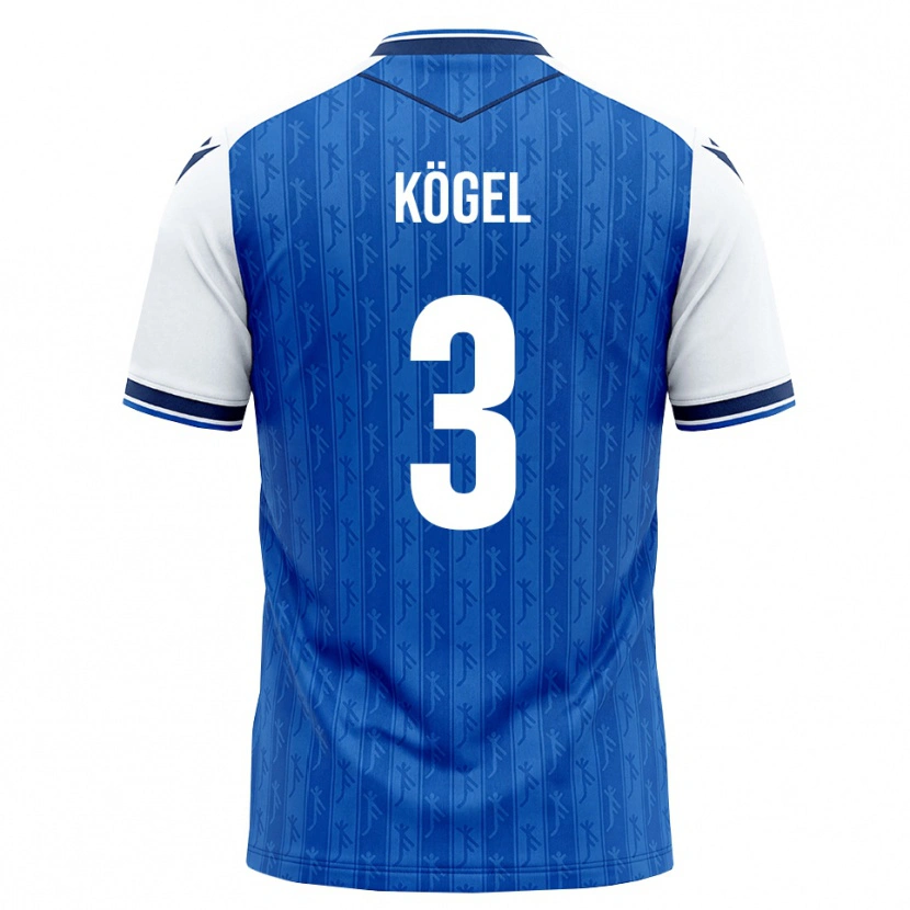 Danxen Kinder Elias Kögel #3 Königsblau Weiß Heimtrikot Trikot 2026/27 T-Shirt Schweiz