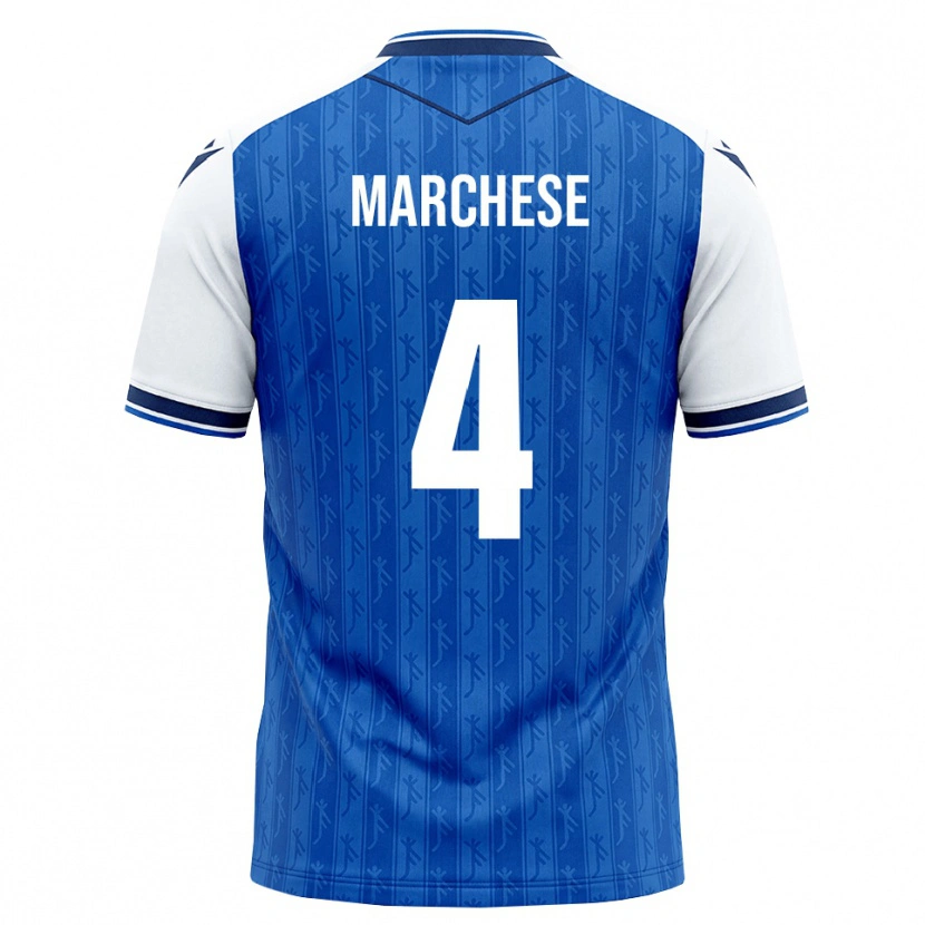 Danxen Kinder Luca Marchese #4 Königsblau Weiß Heimtrikot Trikot 2026/27 T-Shirt Schweiz