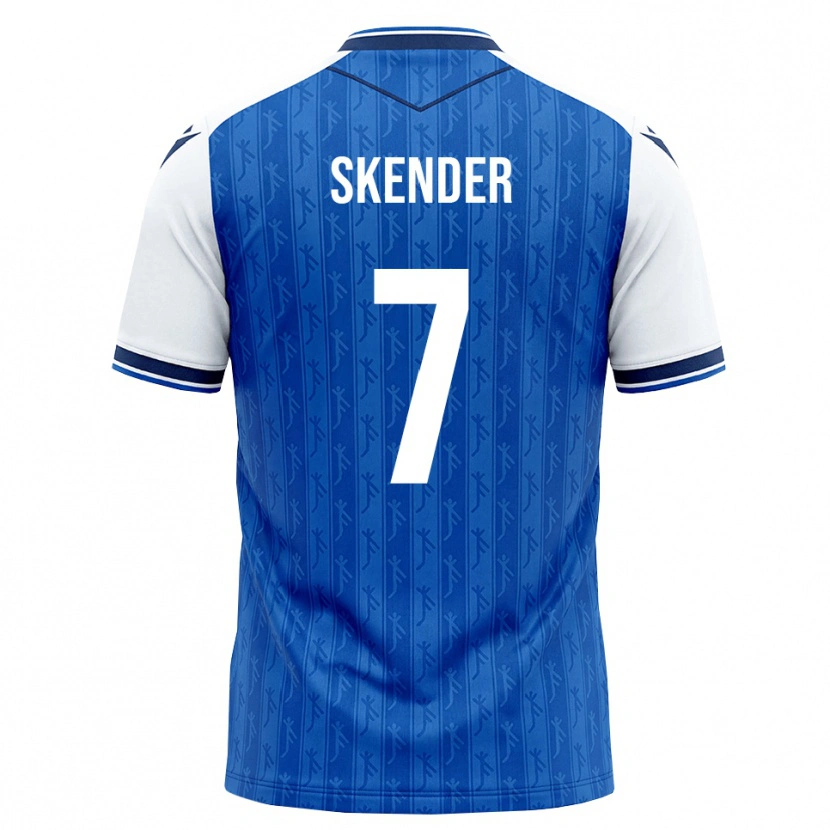 Danxen Kinder Alexandros Skender #7 Königsblau Weiß Heimtrikot Trikot 2026/27 T-Shirt Schweiz