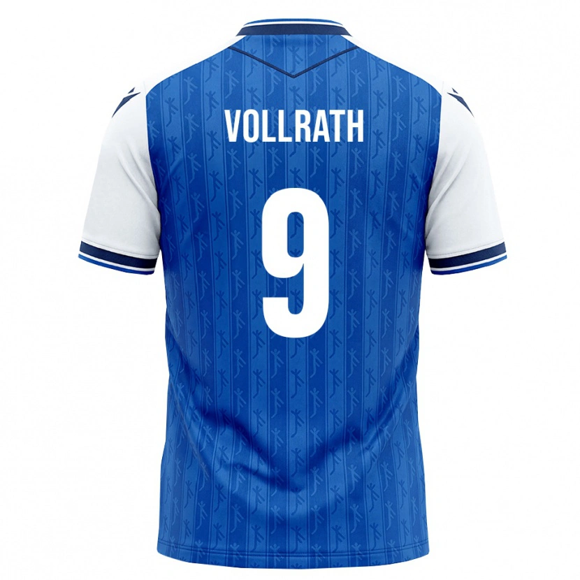 Danxen Kinder Lucas Vollrath #9 Königsblau Weiß Heimtrikot Trikot 2026/27 T-Shirt Schweiz