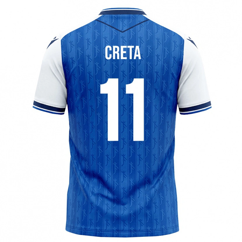 Danxen Kinder David Creța #11 Königsblau Weiß Heimtrikot Trikot 2026/27 T-Shirt Schweiz