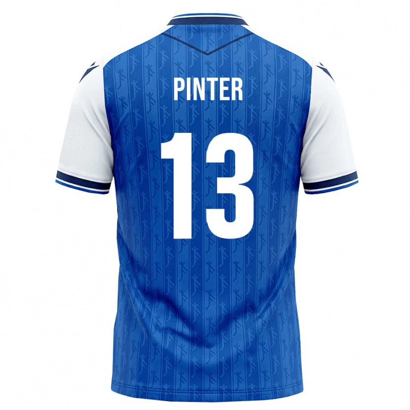 Danxen Kinder Valentein Pinter #13 Königsblau Weiß Heimtrikot Trikot 2026/27 T-Shirt Schweiz