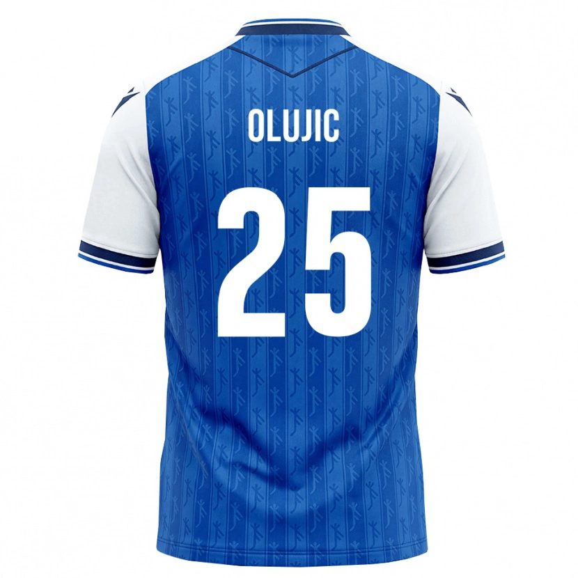 Danxen Kinder Romeo Olujic #25 Königsblau Weiß Heimtrikot Trikot 2026/27 T-Shirt Schweiz