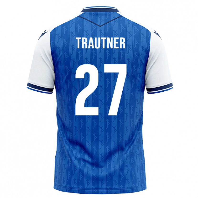 Danxen Kinder Tobias Trautner #27 Königsblau Weiß Heimtrikot Trikot 2026/27 T-Shirt Schweiz