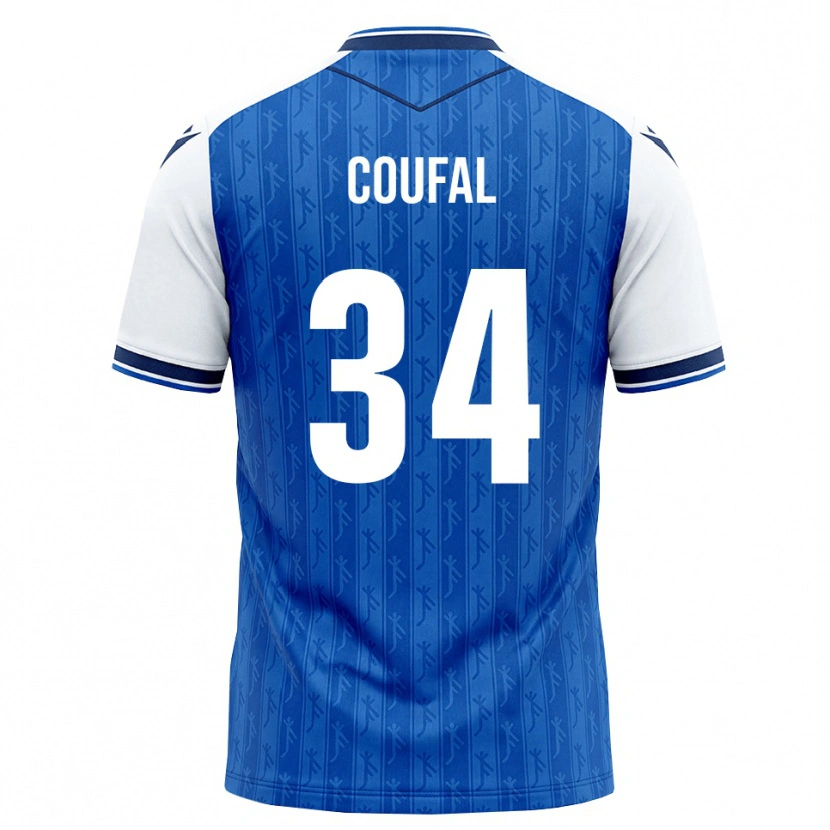 Danxen Kinder Vladimír Coufal #34 Königsblau Weiß Heimtrikot Trikot 2026/27 T-Shirt Schweiz