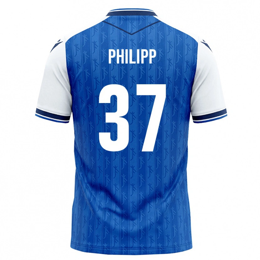 Danxen Kinder Luca Philipp #37 Königsblau Weiß Heimtrikot Trikot 2026/27 T-Shirt Schweiz
