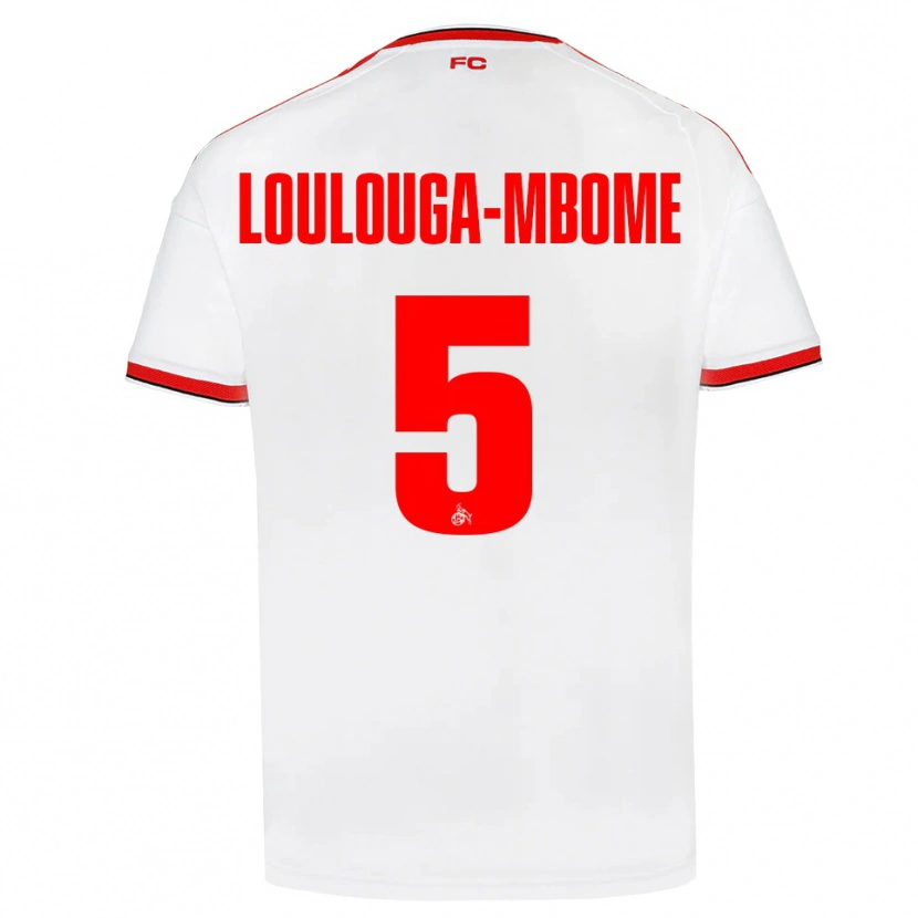 Danxen Kinder Pascal Loulouga-Mbome #5 Weiß Rot Schwarz Heimtrikot Trikot 2026/27 T-Shirt Schweiz