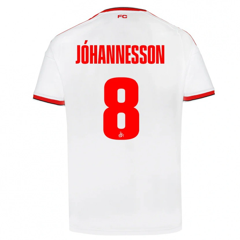 Danxen Kinder Ísak Jóhannesson #8 Weiß Rot Schwarz Heimtrikot Trikot 2026/27 T-Shirt Schweiz