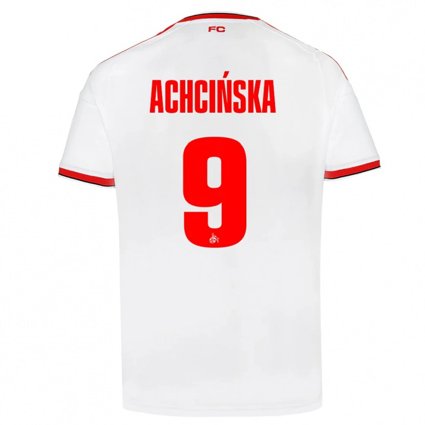 Danxen Kinder Adriana Achcińska #9 Weiß Rot Schwarz Heimtrikot Trikot 2026/27 T-Shirt Schweiz