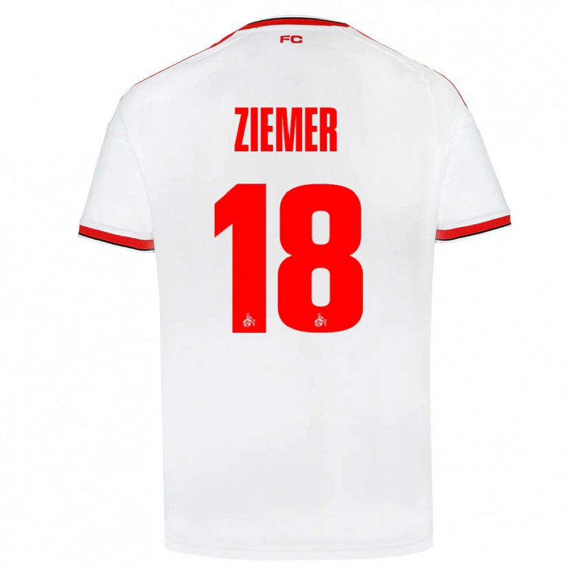 Danxen Kinder Taylor Ziemer #18 Weiß Rot Schwarz Heimtrikot Trikot 2026/27 T-Shirt Schweiz