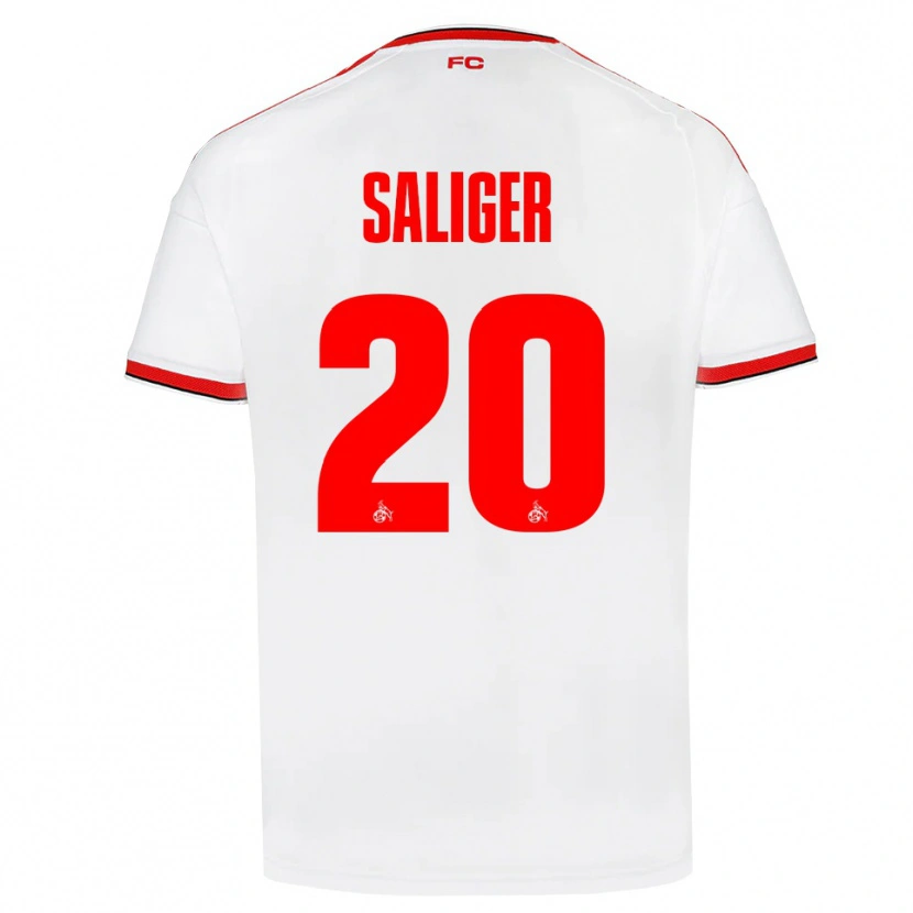 Danxen Kinder Jonas Saliger #20 Weiß Rot Schwarz Heimtrikot Trikot 2026/27 T-Shirt Schweiz