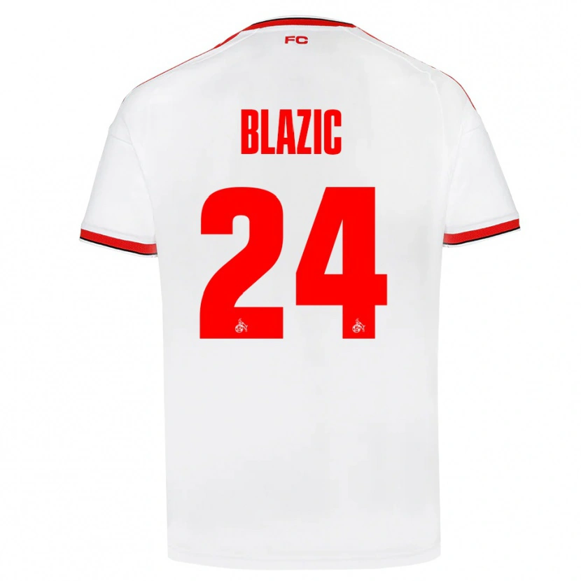 Danxen Kinder Alessandro Blazic #24 Weiß Rot Schwarz Heimtrikot Trikot 2026/27 T-Shirt Schweiz