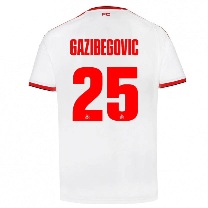 Danxen Kinder Jusuf Gazibegovic #25 Weiß Rot Schwarz Heimtrikot Trikot 2026/27 T-Shirt Schweiz