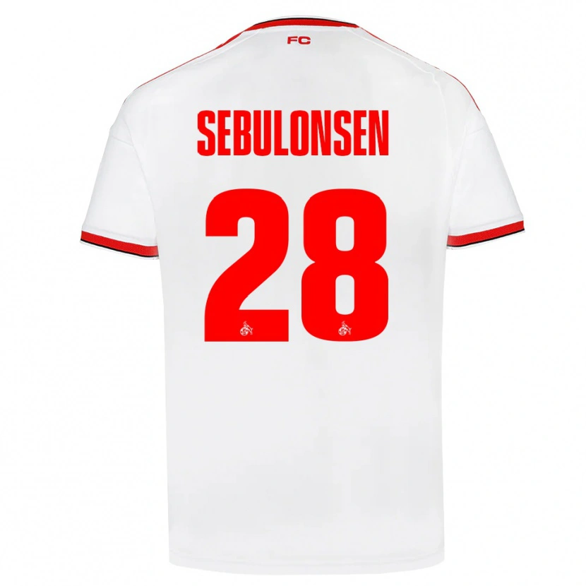 Danxen Kinder Sebastian Sebulonsen #28 Weiß Rot Schwarz Heimtrikot Trikot 2026/27 T-Shirt Schweiz