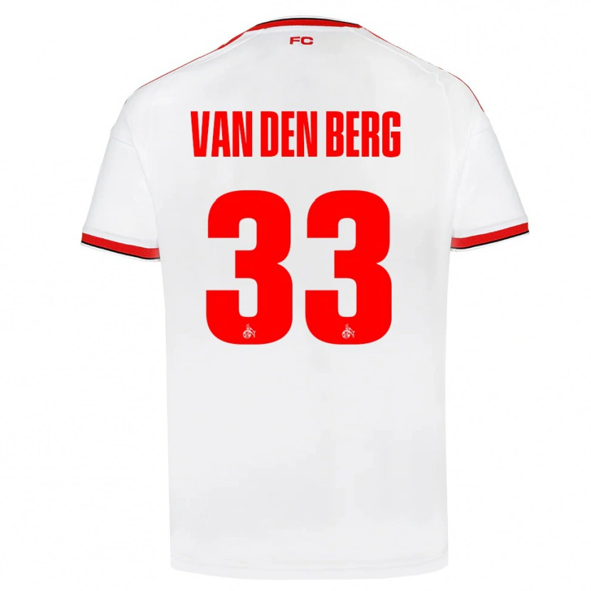 Danxen Kinder Rav Van Den Berg #33 Weiß Rot Schwarz Heimtrikot Trikot 2026/27 T-Shirt Schweiz