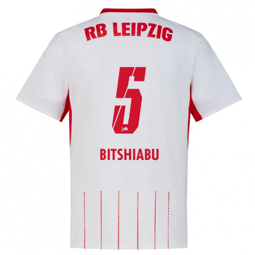 Danxen Kinder El Chadaille Bitshiabu #5 Rot Weiß Gelb Heimtrikot Trikot 2026/27 T-Shirt Schweiz