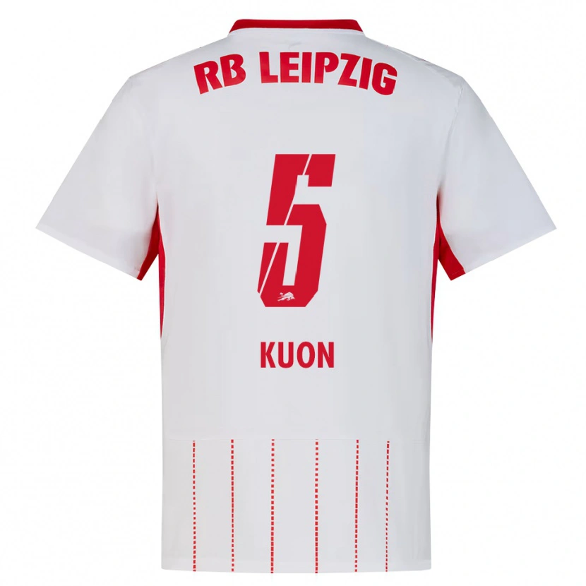 Danxen Kinder Xaver Kuon #5 Rot Weiß Gelb Heimtrikot Trikot 2026/27 T-Shirt Schweiz