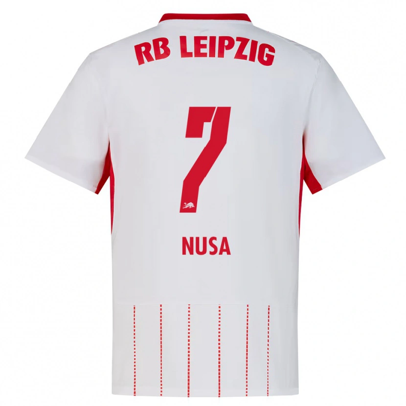 Danxen Kinder Antonio Nusa #7 Rot Weiß Gelb Heimtrikot Trikot 2026/27 T-Shirt Schweiz