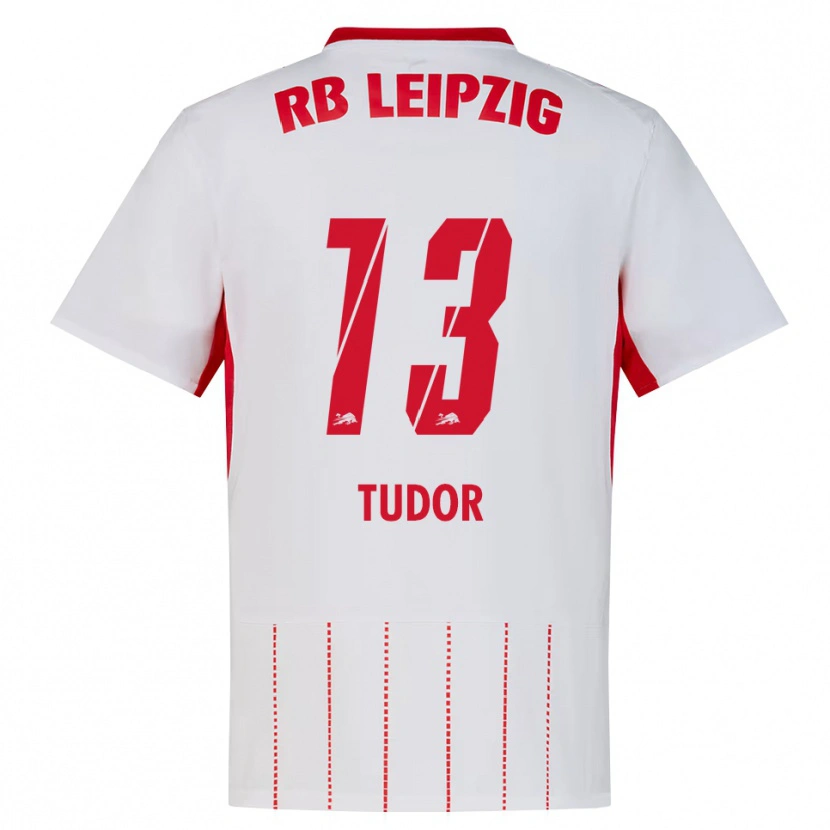 Danxen Kinder Aaron Tudor #13 Rot Weiß Gelb Heimtrikot Trikot 2026/27 T-Shirt Schweiz