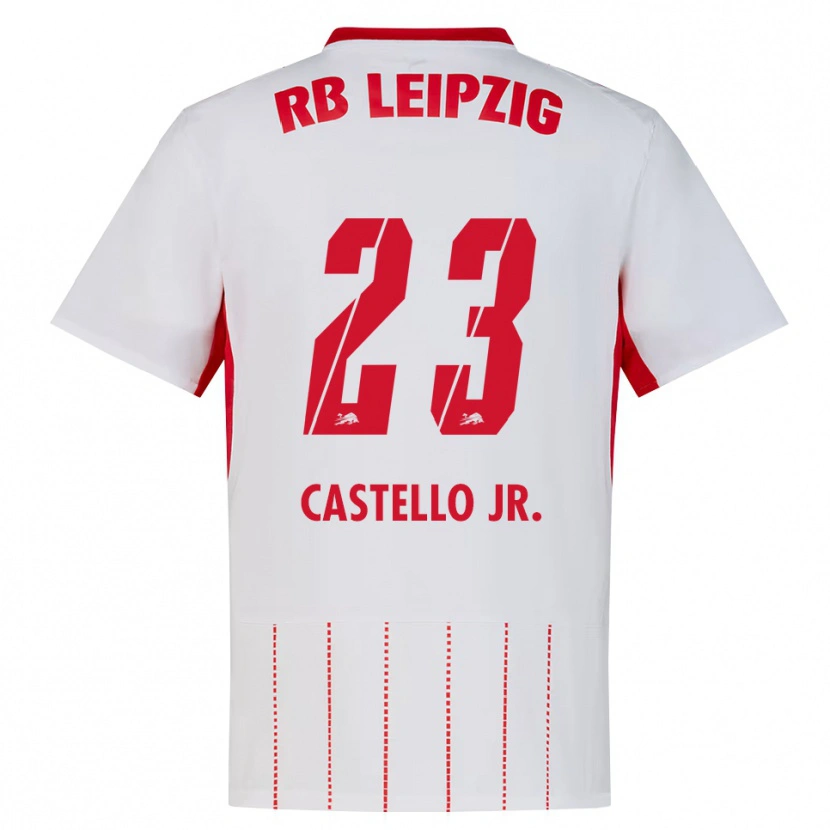 Danxen Kinder Castello Lukeba #23 Rot Weiß Gelb Heimtrikot Trikot 2026/27 T-Shirt Schweiz
