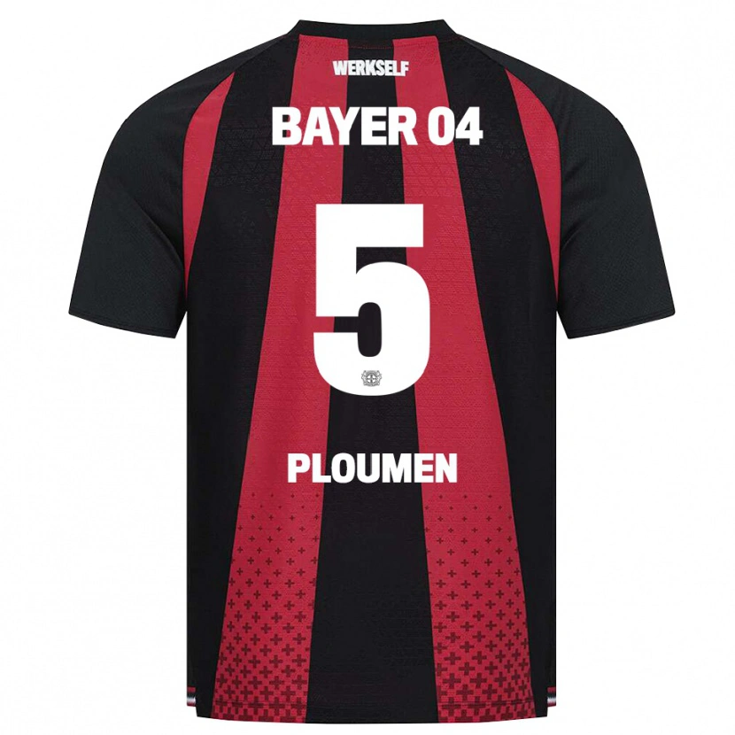 Danxen Kinder Gilles Ploumen #5 Schwarz Weiß Rot Heimtrikot Trikot 2026/27 T-Shirt Schweiz
