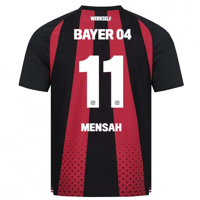Danxen Kinder Jeremiah Mensah #11 Schwarz Weiß Rot Heimtrikot Trikot 2026/27 T-Shirt Schweiz