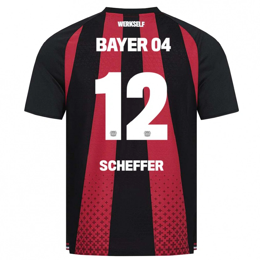 Danxen Kinder Dani Scheffer #12 Schwarz Weiß Rot Heimtrikot Trikot 2026/27 T-Shirt Schweiz