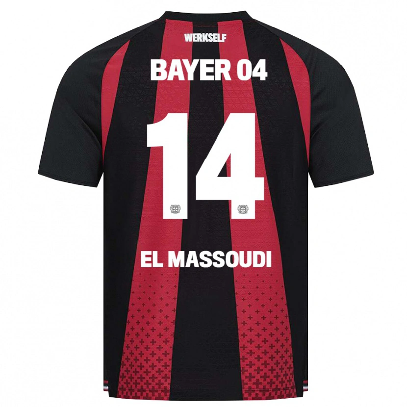 Danxen Kinder Nassim El Massoudi #14 Schwarz Weiß Rot Heimtrikot Trikot 2026/27 T-Shirt Schweiz